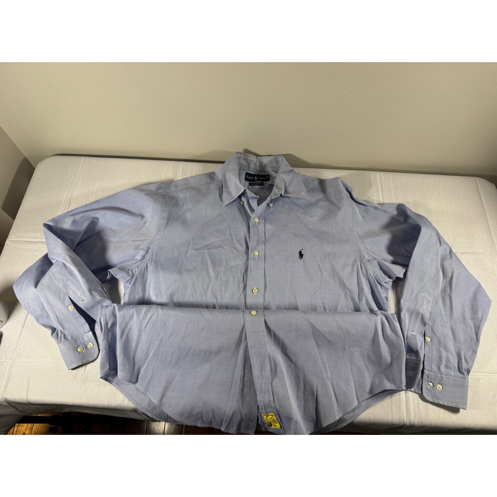 Ralph Lauren Classic Fit Blue Oxford Button Down Shirt Mens 15.5 32/33